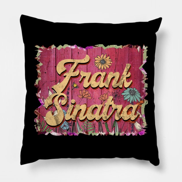 Classic Sinatra Personalized Flowers Proud Name Pillow by Friday The 13th