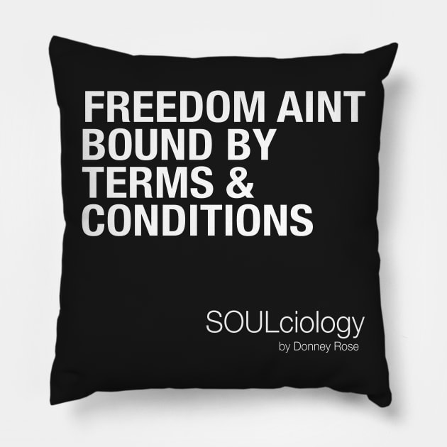 Freedom Aint Bound Pillow by DR1980