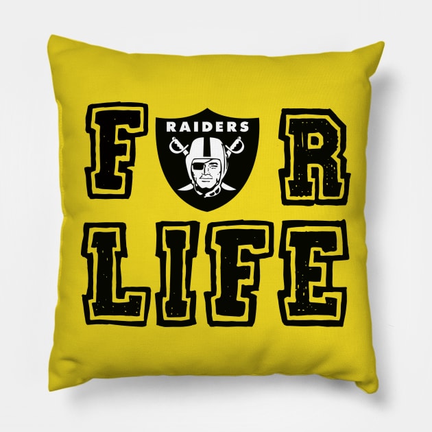 Raider For Life Pillow by STAR SHOP