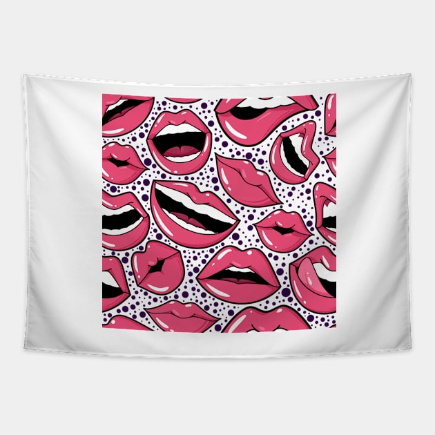 Lips Tapestry by endi318