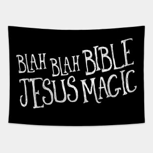 Blah Blah Bible Jesus Magic Tapestry