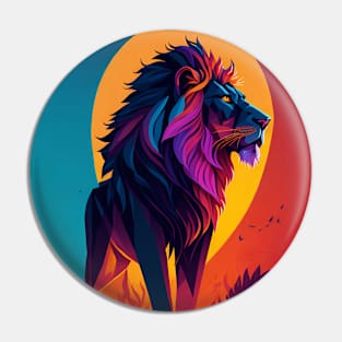 Lion The King Art Pin