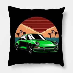 green 912 vintage car Pillow