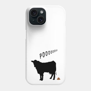 Cows go poo Phone Case