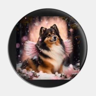 Angel Finnish Lapphund Pin