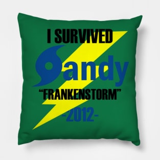 I Survived Sandy 2012 Frankenstorm Pillow