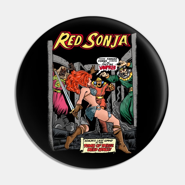 Red Sonja Cover Pin by OniSide