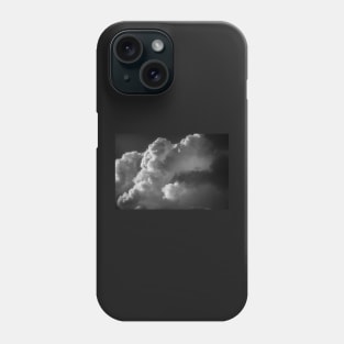 Clouds 5 In Black and White Phone Case