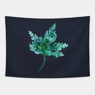 Leaf in emerald green Tapestry