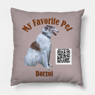 Cute aristocratic dog - BORZOI Pillow