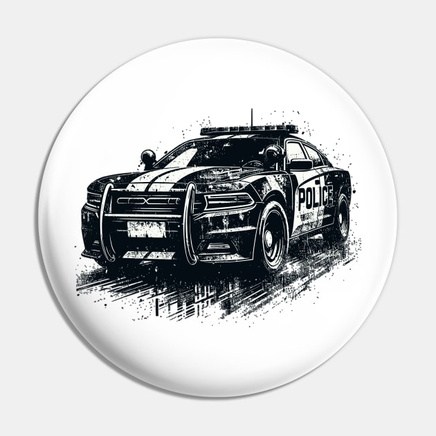 Police car Pin by Vehicles-Art