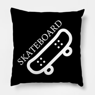 Skateboard teeshirt t-shirt Pillow