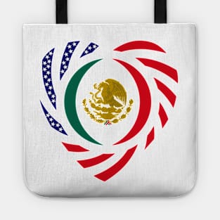 Mexican American Multinational Patriot Flag (Heart) Tote