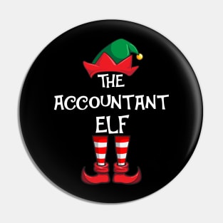 Accountant Elf Matching Family Christmas Pin