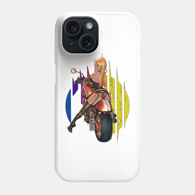 biker girl Phone Case by M-HO design