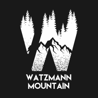 Watzmann Mountain Back Print Design T-Shirt