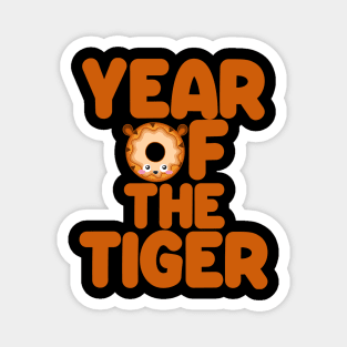 Kawaii Year Of The Tiger Donut Chinese New Year Magnet