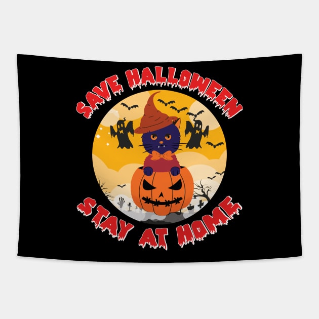 Save Halloween Tapestry by Lin-Eve