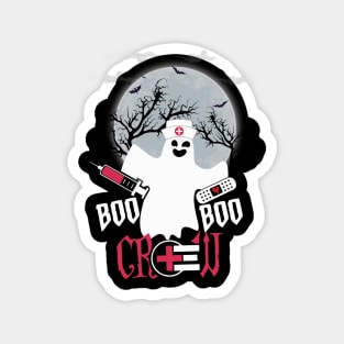 Halloween Nurse Boo Boo Crew graphic Magnet