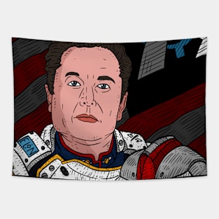 elon musk, mars trooper, emperor. Tapestry