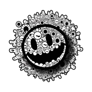 Acid Smiley Outline T-Shirt