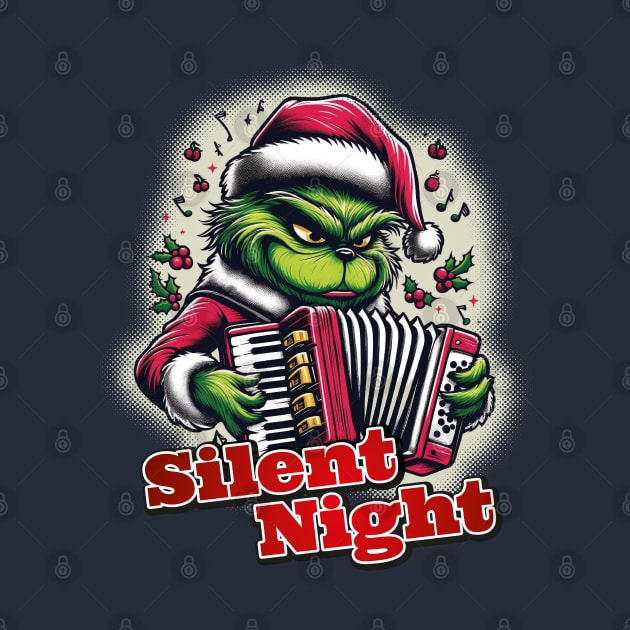 Silent Night Grinch by k9-tee