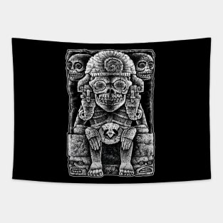 Mictlantecuhtli - Aztec god of death Tapestry
