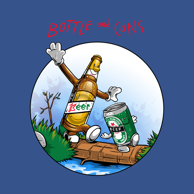 Discover bottle and cans - Beers - T-Shirt