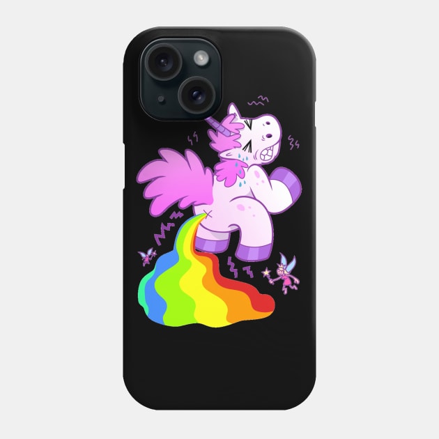 Rainbow Unicorn And The Fairies Phone Case by saigon199x