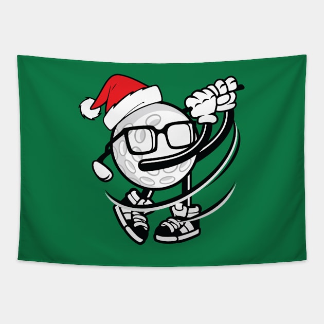 Funny Golf Ball for Christmas | Cool Tapestry by zooma