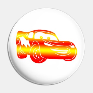 Gradient Lightning McQueen Pin