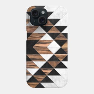 Urban Tribal Pattern No.9 - Aztec - Concrete and Wood Phone Case