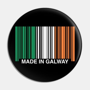 Made in Galway Ireland Funny Irish Flag Pin