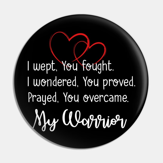 Congenital Heart Defect Warrior CHD Awareness Pin by Dunnhlpp