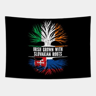 Irish Grown With Slovakian Roots Ireland Flag Tapestry