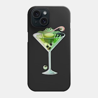 Frogtini - Halloween cocktail party Phone Case