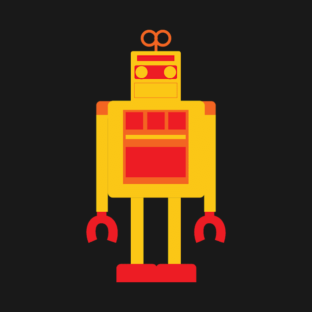 Vintage Robot Gamer Art by Urban_Vintage