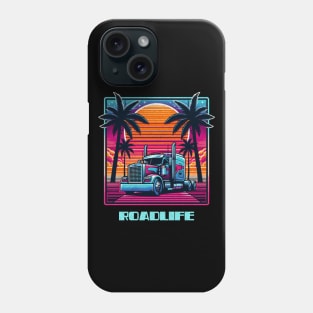 Retro cyber trucker Phone Case