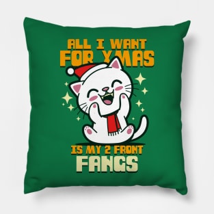 Funny Cute Kawaii Christmas Funny Cat Xmas Song Gift For Cat Lovers Pillow