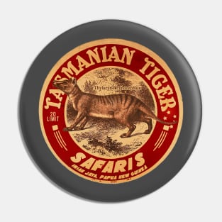 Vintage Tasmanian Tiger Safari Pin