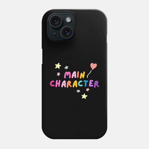 Main Character - Rainbow Aesthetic Phone Case by applebubble