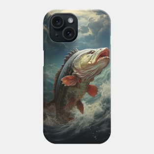 Vintage Largemouth Bass fishing american fishermen Phone Case