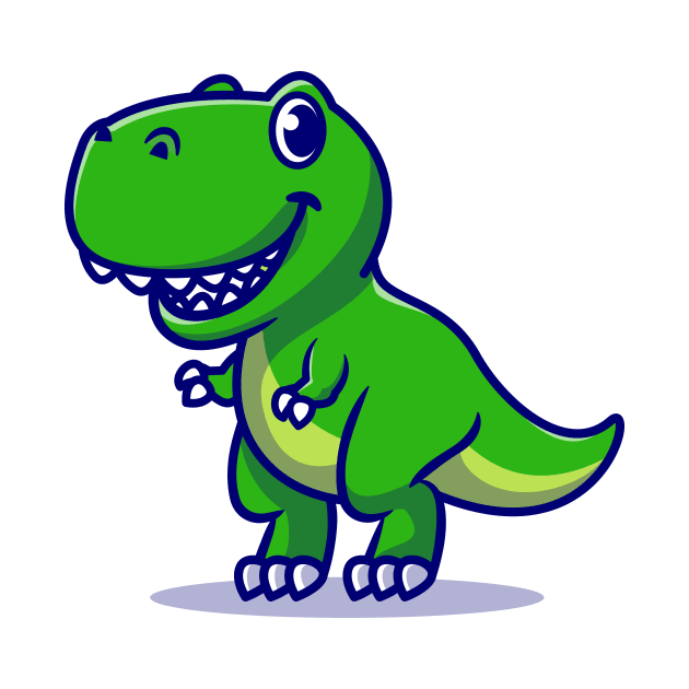 Cute Baby Dino Cartoon Illustration by Catalyst Labs