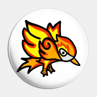 The fire flame bird Pin