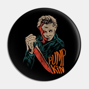 Killer pumpkin Halloween Pin