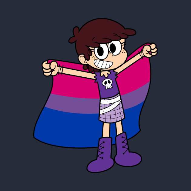 Luna Loud Bi Flag by Vamos Ramos