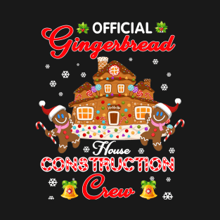Gingerbread Construction Crew Christmas Matching Group T-Shirt