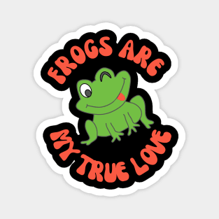 I Love Frogs Magnet