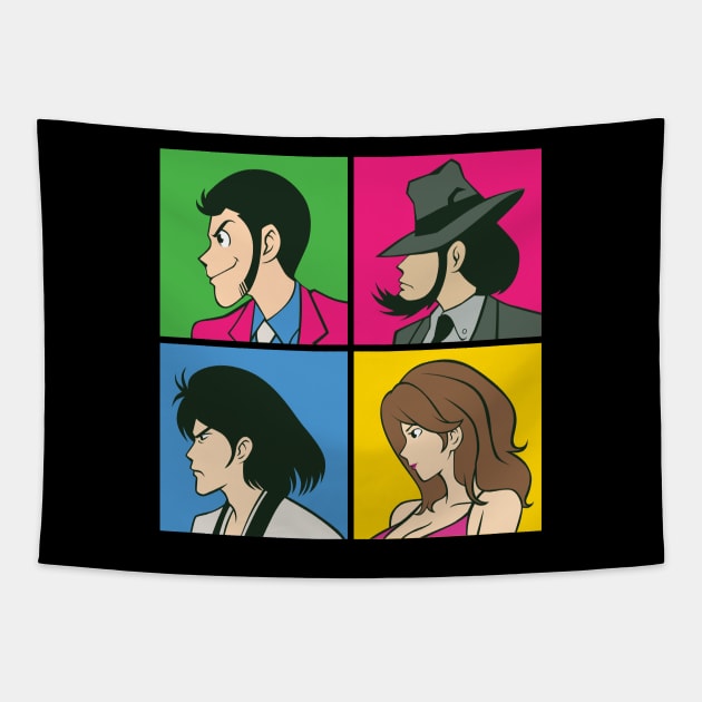 213 Lupin 4square Tapestry by Yexart