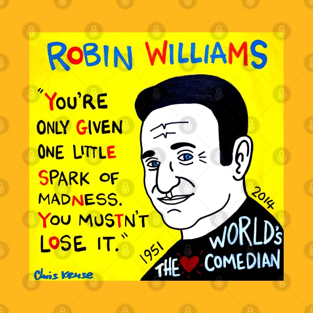 Robin Williams by krusefolkart